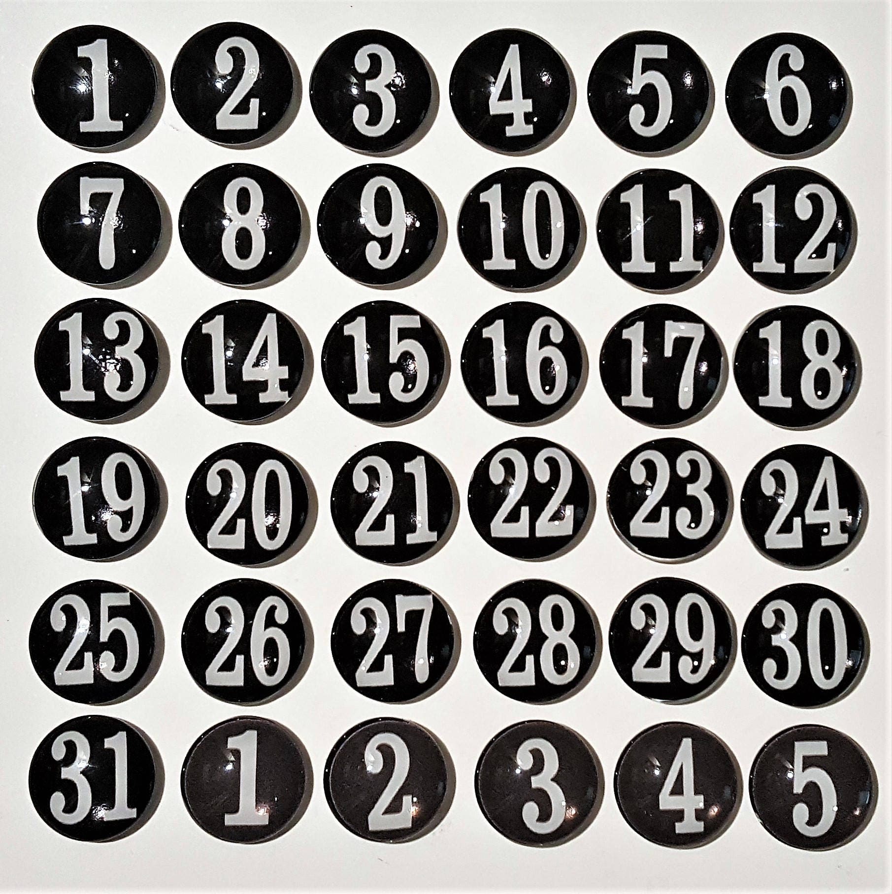 Black And White Numbers Planner Numbers Black Calendar