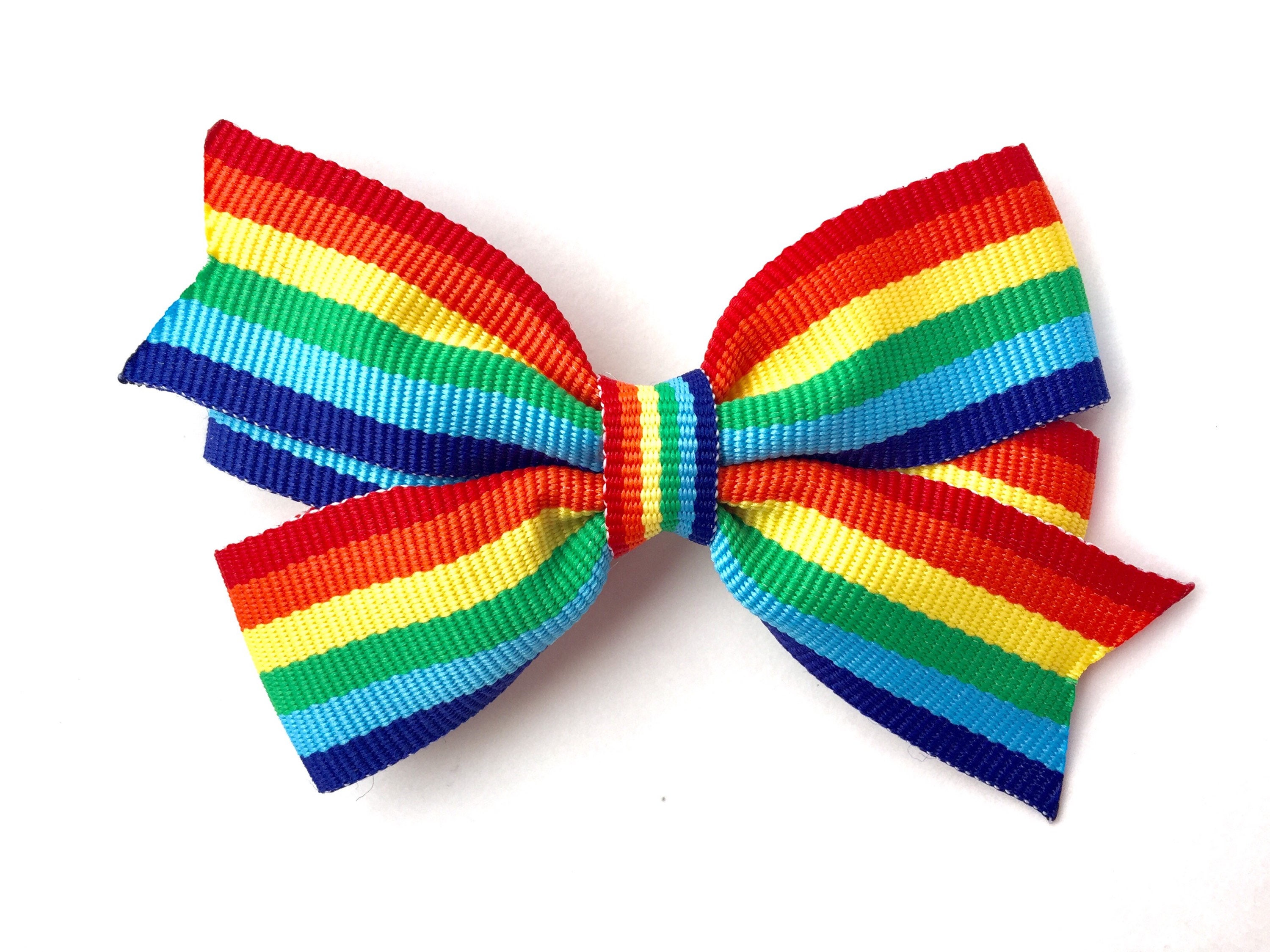  Rainbow hair bow  rainbow  bow  rainbow  boutique bow  toddler