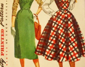 Jumper Pattern, Simplicity 4808, 1950s Pattern, Vintage Pattern, 1950s, Size 11 Bust 29