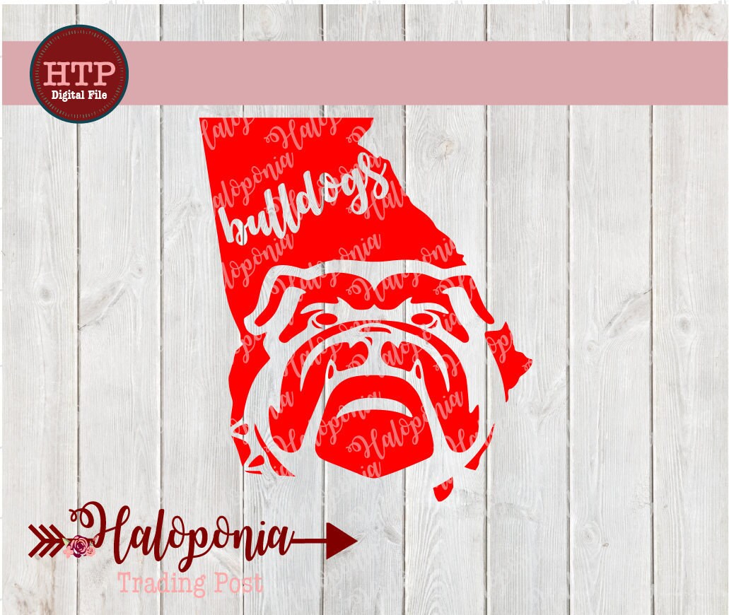GA Bulldogs Georgia State Design SVG cut File