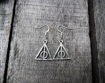 Deathly Hallows Harry Potter Earrings