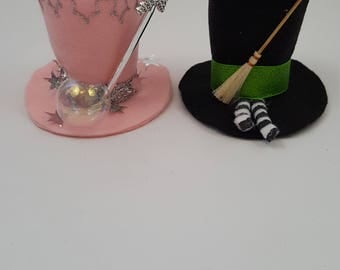 Oz Witch Tiny Top Hat Set, Good Witch Bad Witch Costume, Halloween Costume, Wizard of Oz Hat, Wizard of Oz Costume, Wizard of Oz Party Favor