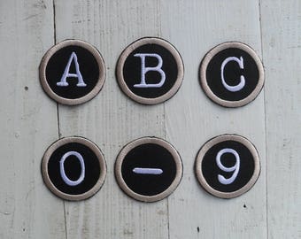 Iron on letters Letters patch Alphabet patch Iron on letters custom Iron On Patch choose size - 1" / 2"