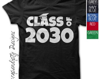 Kindergarten Graduation Shirt - Class of 2030 Tshirt / Kids Personalized Graduate Shirt / Kids 2018 Shirt / Children Graduation Gift Outfit