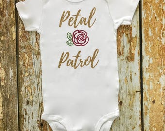 Petal Patrol Shirt, Flower Girl Shirt, Gift for Flower Girl, Bridal Party Shirts, Flower Girl Outfit