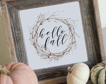 hello fall, hello fall printable, fall printable, fall sign, hello fall sign, fall decor, printable, thanksgiving decor, fall decor