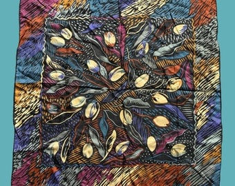 Vintage Liberty of London Silk Scarf - 80's Floral