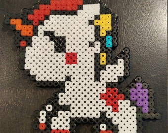 Mew Pokemon Hama Perler Bead Sprite Red Blue