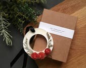 Scented Soy Wax Sachet - Aroma Stone - Tablet - Wreath - Dried Flowers - Rustic - Fragrance  - Diffuser - Air Freshener - Holiday Gift