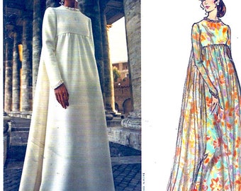 60s Mod Fabiani Designer Evening Dress vintage Vogue 2537 Couturier sewing pattern Designer UNCUT Bust 34