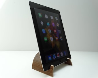 Recipe stand on tablet, recipe support on tabet, kitchen tablet stand, wooden recipe stand, ipad bracket