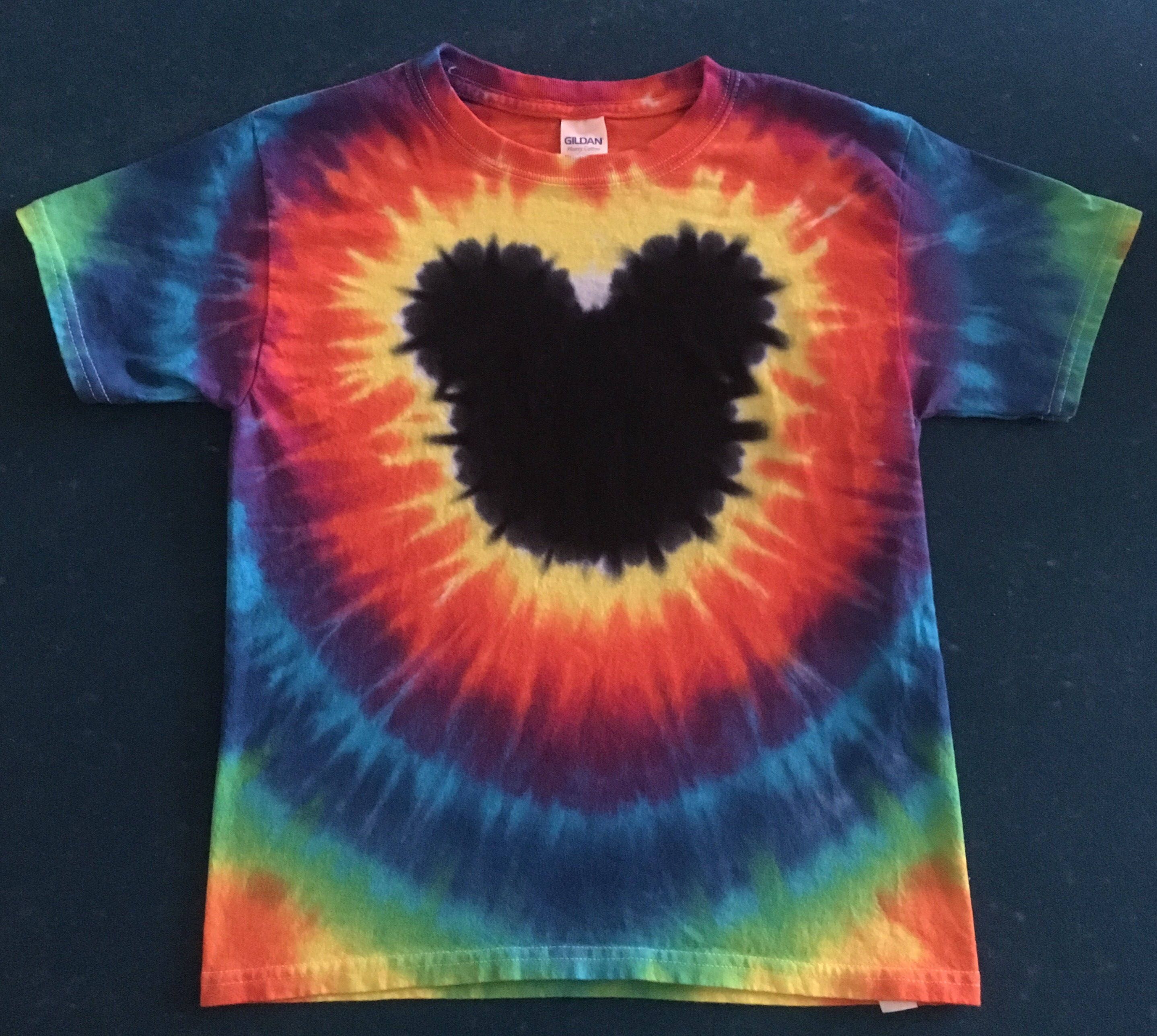 Mickey Mouse Tie Dye FREE SHIPPING tye die Disney. You