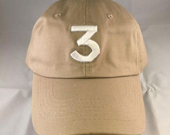 Sale!! Sale! Chance 3 Hat Cap Embroidered Strapback Dad Hat Khaki