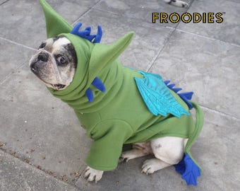 Costume Dog Hoodies French Bulldog Boston by FroodiesHoodies