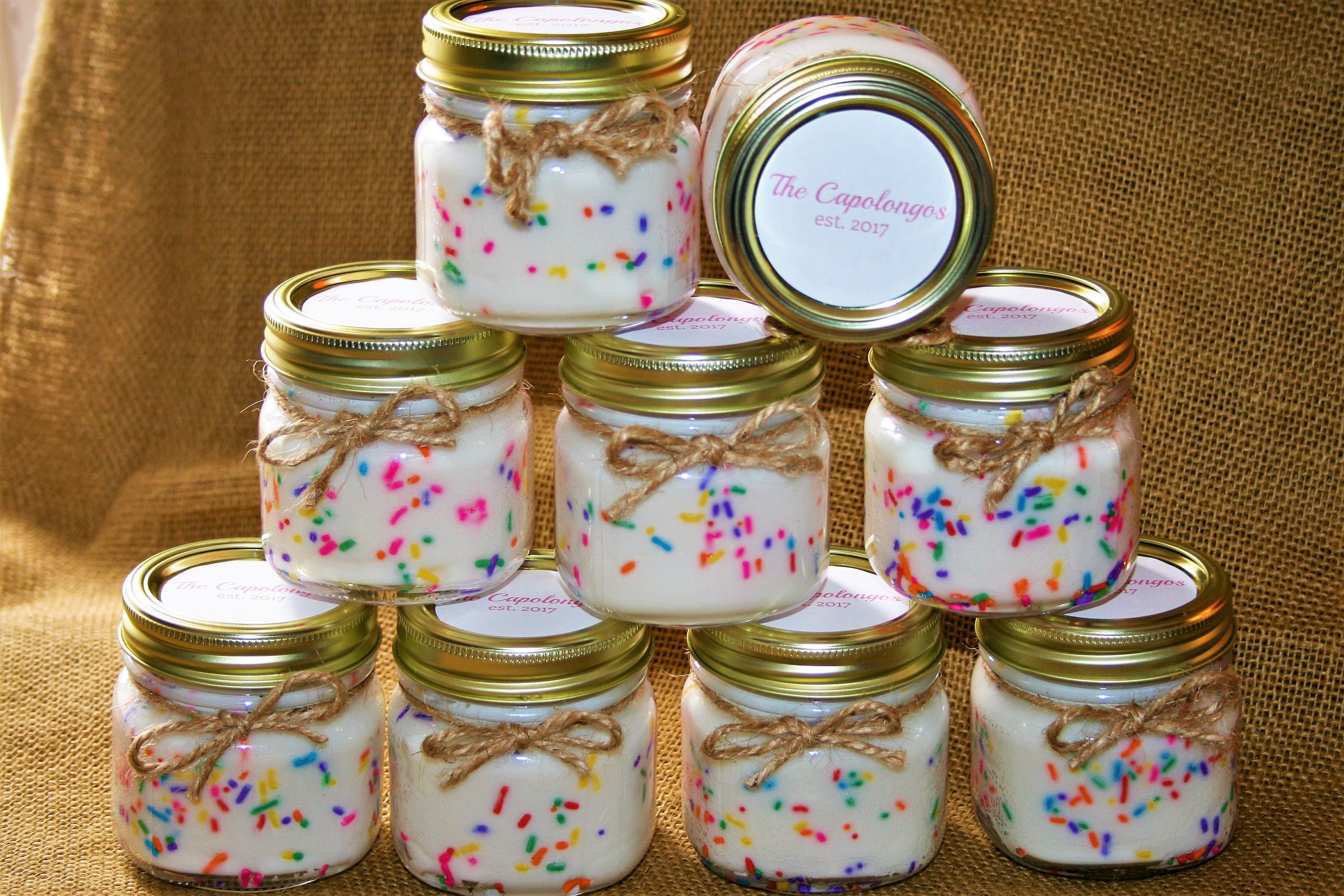 Birthday Cake Scented Soy Candle/Birthday Cake Candle/Mason