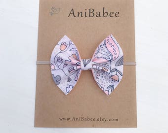 Baby Bows, Baby Headband, Baby Bow Headband, Baby Girl Headband, Felt Bow Headband, Infant Headband, Newborn Headband, Newborn Bow Headband