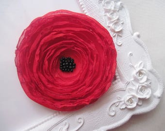 Brooch Fleur Coquelicot - limited edition