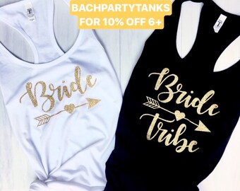Bride Tribe Tank Tops | Bride Tank Top | Bachelorette Party Shirts | Bridal Party Tanks | Bride Tribe Shirt | Bachelorette Tanks