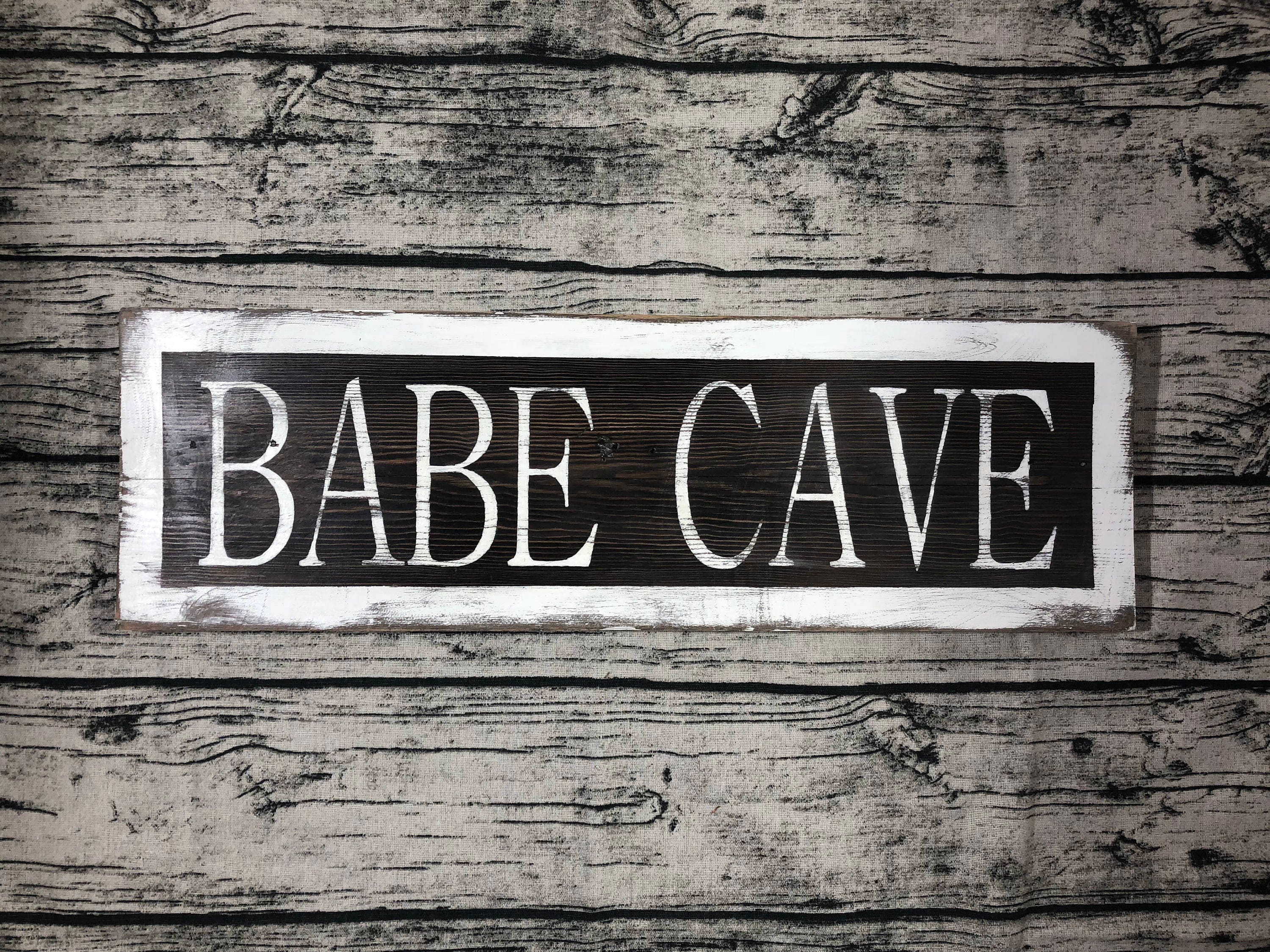 Babe Cave Sign Gifts For Her Valentines Rustic Distressed Farmhouse Babe Cave Sign Gifts For Her Valentines Rustic Distressed Farmhouse