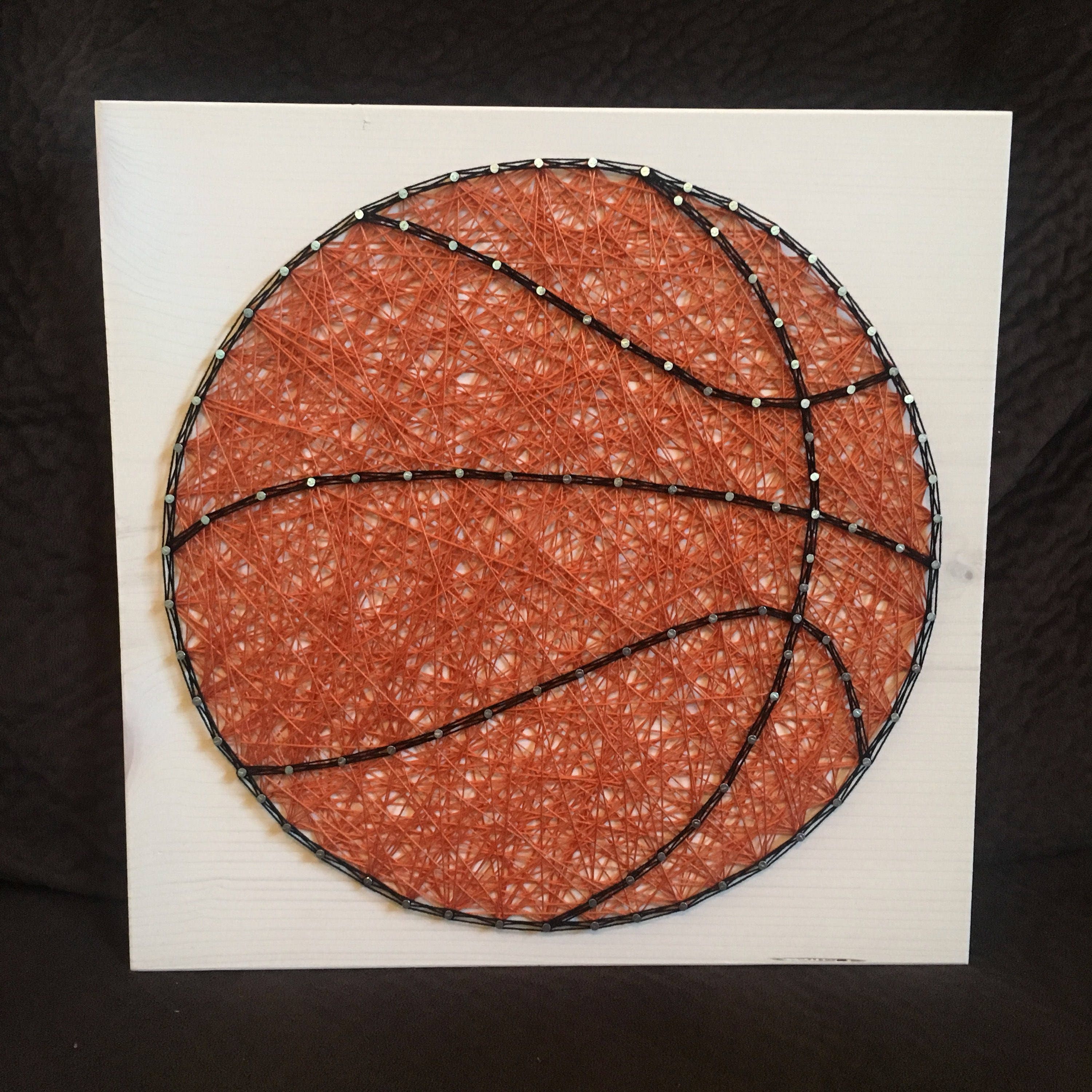 CUSTOM Sports Basketball String Art Sign Sports Art Kids