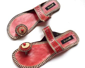 Boho Style Gold Kolhapuri Chappals/Shoes for Women/Women