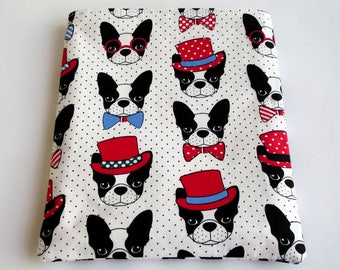 Book Sleeve, Book Pouch, Book Protector, Paperback Cover, Book Bag, Kindle Cover, Book Protection, Bookish Gift for Her, French Bulldog