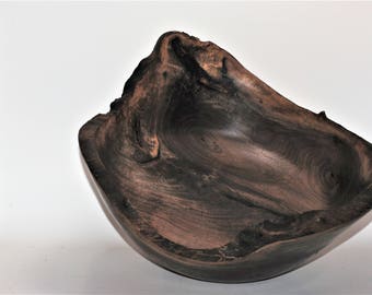 Figured Walnut Natural Edge Bowl