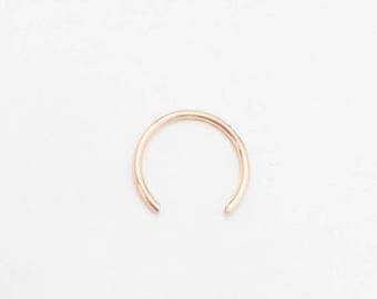 SALE - Round Septum Retainer-Gold Septum Retainer-Septum Horseshoe-Gold Septum Horseshoe-Retainer Septum-Gold Retainer-Nose Retainer-Septum