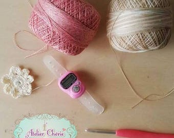 Bague compte-rangs digital pour Crochet /Tricot