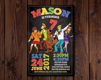 Scooby Doo Invitation, Scooby Doo Birthday, Scooby Doo Invite, Scooby Doo Party, Scooby Doo Printables