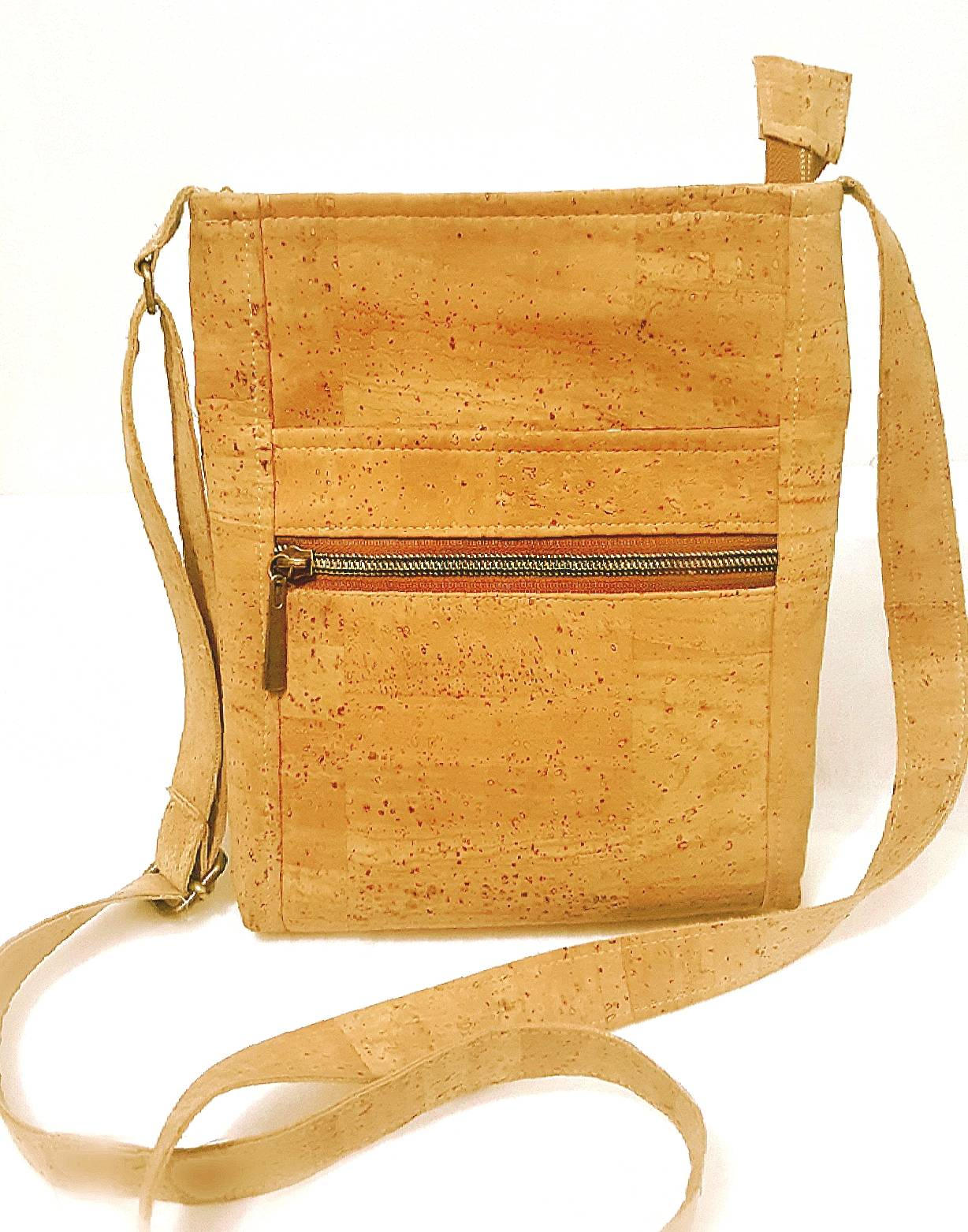 Cork Purse Crossbody Choice of size Natural cork purse