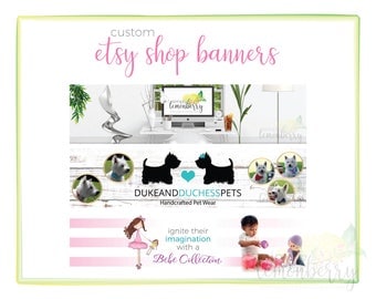 Custom Shop Banner Design | Custom Banner Design | Custom Brand Design | Custom Graphic Design | DIGITAL FILE ONLY