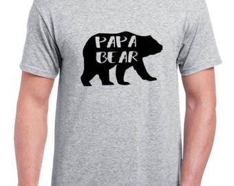 Papa bear shirt Father's Day shirt mens shirts Father's Day gifts mens dad life dad shirt dad present gift for new dad gift for dad gift
