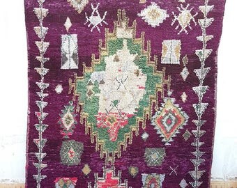 Abstracts carpet boujaad with lovely pattern Grey