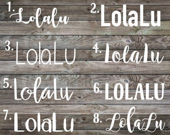 Custom Name Decal | Vinyl Decal | Personalized Name Label | Name Sticker | Vinyl Name Decal | Name Decal Yeti | Custom Vinyl Lettering