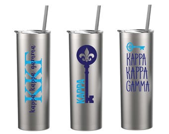 Kappa Kappa Gamma Stainless Steel Tumbler- 20oz tumbler