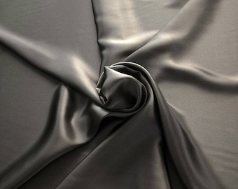 1712-023 - Crepe Satin silk 100%, width 135/140 cm, made in Italy, dry cleaning, weight 100 gr