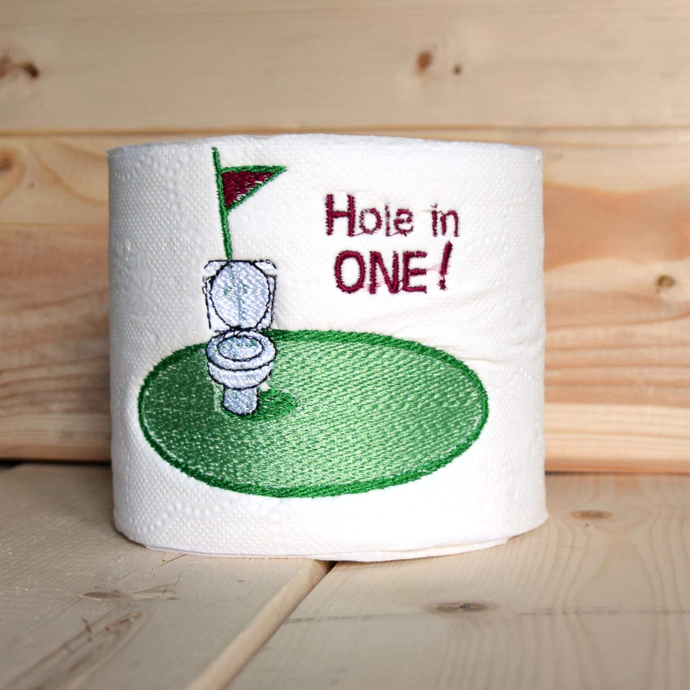 Personalized Toilet Paper Hole In One Golf Lovers Gift