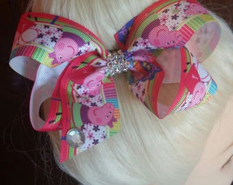 Jojo Siwa inspired tv character hair bow girls hair bow