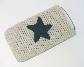 Unique crocheted 4.8 "smartphone & Iphone case