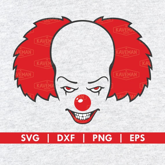Download Pennywise The Clown It Movie SVG DXF Silhouette Cameo Cricut
