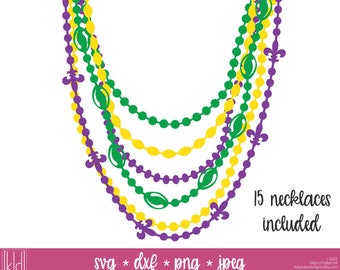 15 Mardi Grads Beads svg - Bead Necklace svg - Mardi Gras svg - Mardi Gras Shirt - Fat Tuesday svg - Beads svg