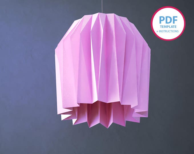 PDF templates, Papercraft,Lampshade, DIY,paper Pattern, Masks Pattern, Wall decor, paper lampshade, paper decoration, pdf pattern, decor
