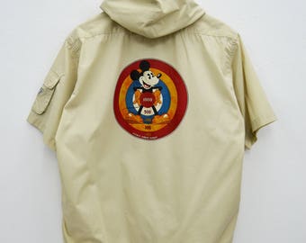 logo vintage rhinestone hoodie mouse jacket Mickey Etsy