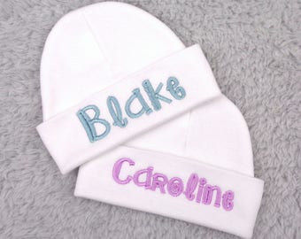Personalized micro preemie hat, preemie hat, newborn hat - baby boy, baby girl, NICU clothes, baby shower gift, newborn pictures, take home