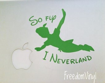 Peter Pan - mac sticker - mac decal - disney decal