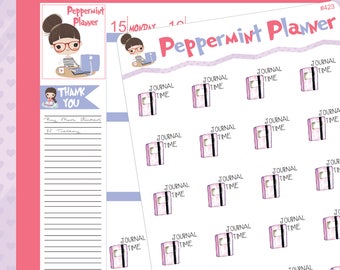 Time to Journal Planner stickers #423