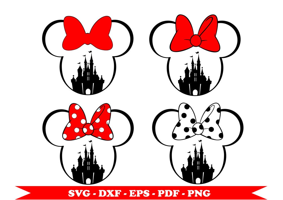 Download Disney Castle Minnie Mouse svg, clip art, SVG digital ...