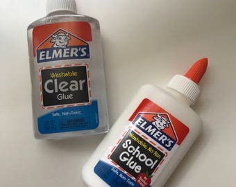 Elmers Clear Glue & White School Glue | Slime Supplies