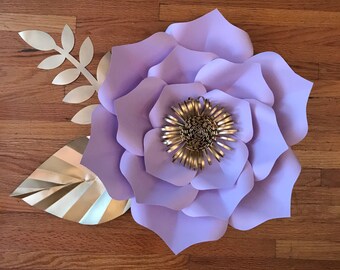 Paper Flower Template Digital, PDF #12